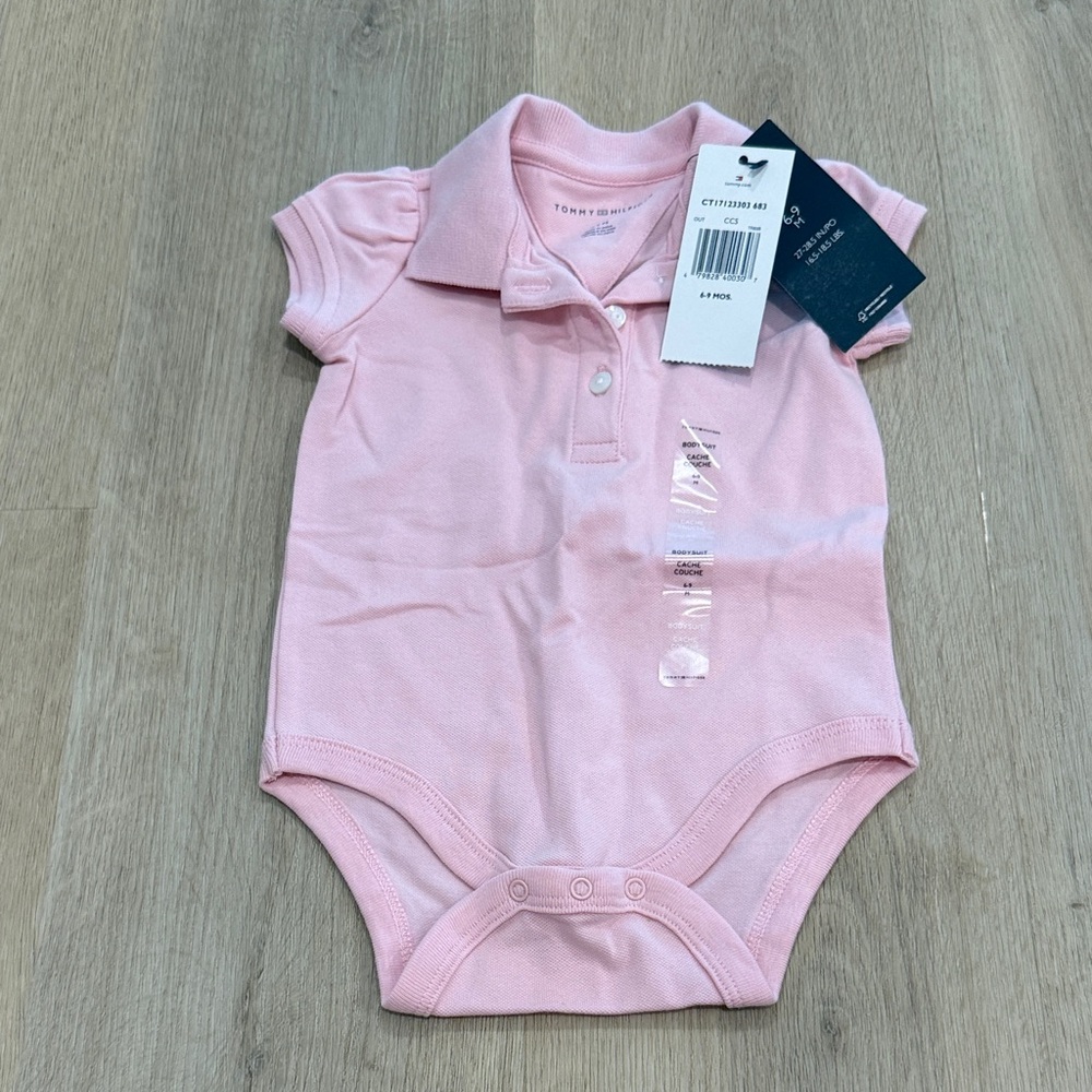 Tommy Hilfiger Light Pink Baby Bodysuit
